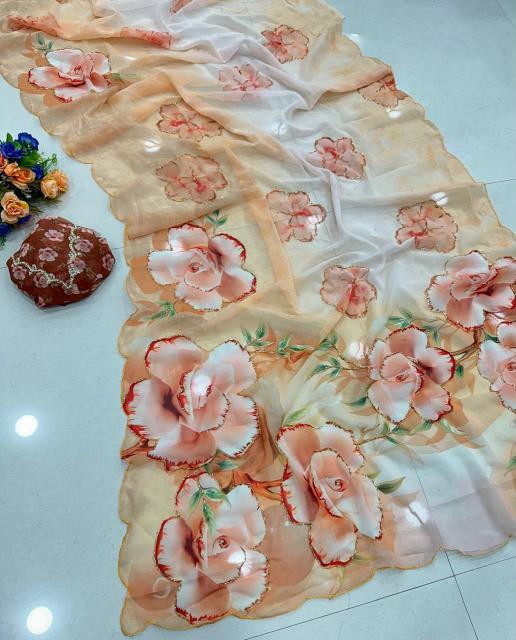 Svara floral digital print saree india wholesale clothing suppliers
